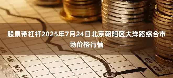股票带杠杆2025年7月24日北京朝阳区大洋路综合市场价格行情