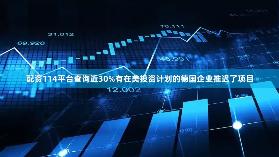 配资114平台查询近30%有在美投资计划的德国企业推迟了项目